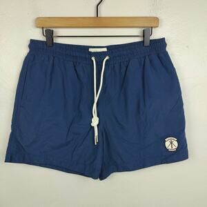 Katama Emerson Swim Shorts Mens XL Navy Blue Lined Trunks Made in NY Surf Preppy